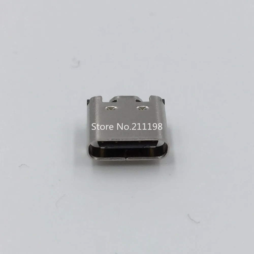 10Pcs/Lot Micro Usb Jack 3.1 Type-C 16Pin Female Connector For Mobile Phone Charging Port Charging Socket Tow Feet Plug