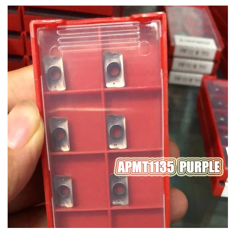 APMT1135 PDER APMT1604 R0.8 ĐỘ phay carbide chèn cho gia công thép không gỉ và thép và nhôm