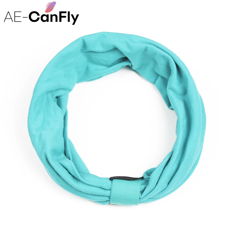 AE-CANFLY New variety of wear method Cotton Elastic Sports Headbands Wide Headband HB054