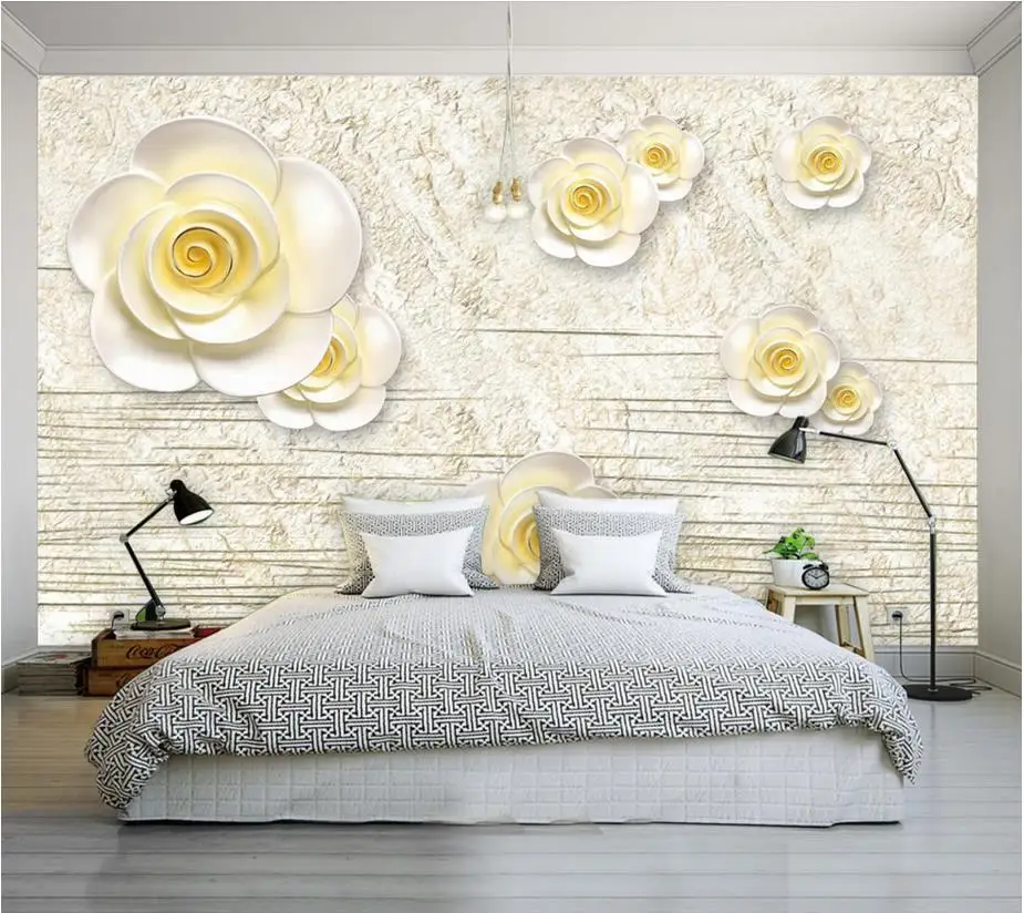 

wallpapers for living room 3D relief flower modern living room wallpapers painting wallpaper Home Decoration