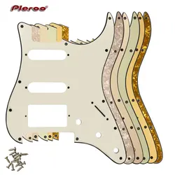 Pleroo Guitar Pickguard - For US 11 Screw Holes Strat With Floyd Rose Tremolo Bridge PAF Humbucker Single HSS Scratch Plate