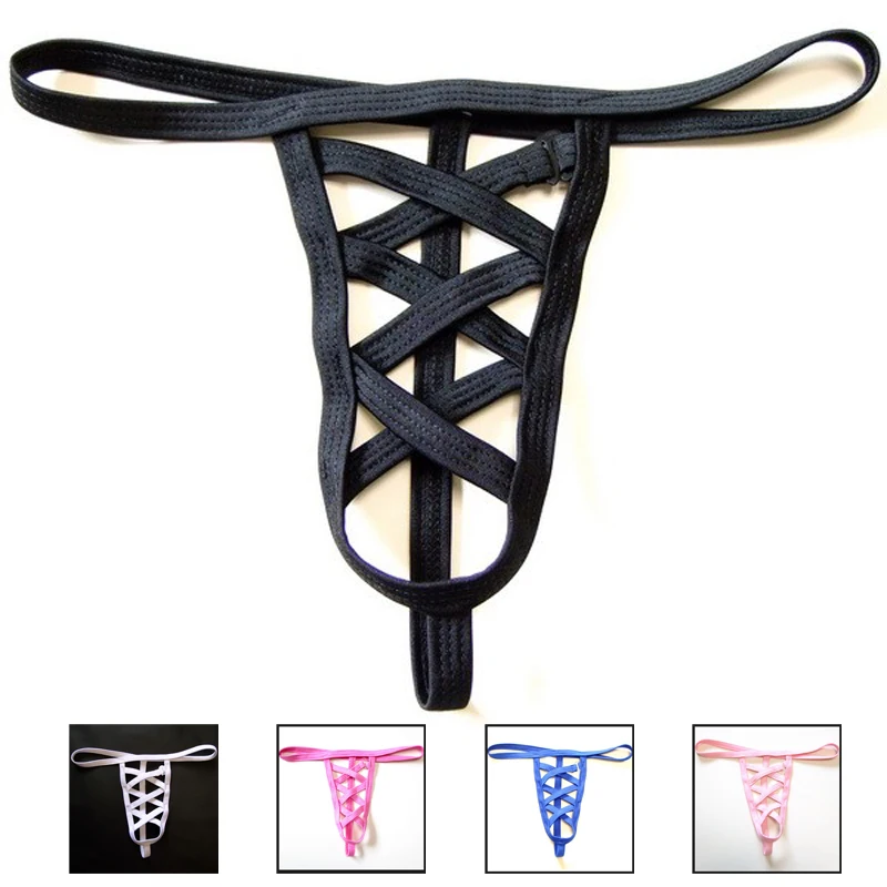 G String Men Thong Underwear Sexy Bandage Mens Penis Multi Colors Jock Men Male Low waist Cock Underwear jockstrap string homme