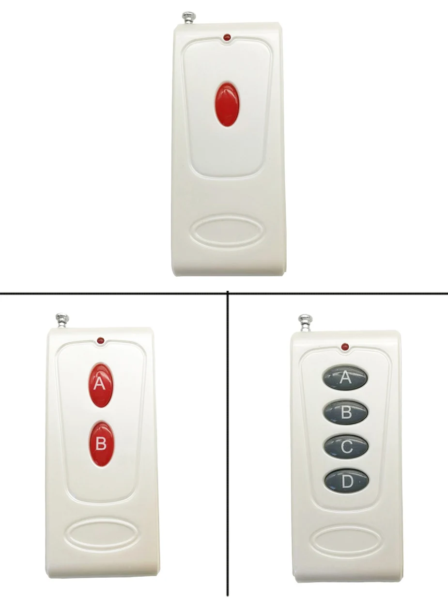 xuanlongyuan New 1 2 4 CH Channels 1CH 2CH 4CH RF Transmitter Wireless Remote Control ,315 / 433.92 MHZ Garage Door/ shutters