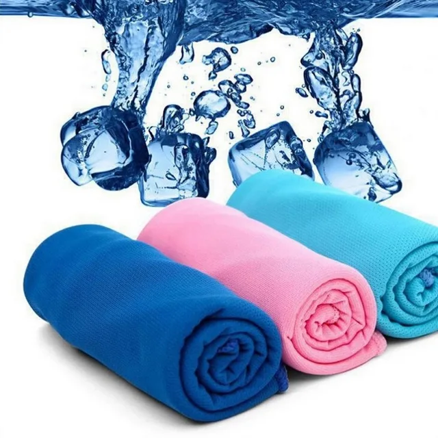 5pcs/lot 9 Colors Ice Towel Utility Enduring Instant Cooling Towel Heat Relief Reusable Chill Cool Towel free shipping