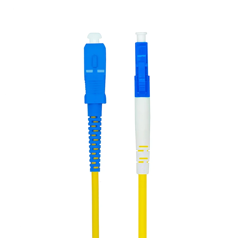 LC to SC 50Meters Optical Fiber Patch Cord Cable,LC/PC-SC/PC,3.0mm,Singlemode 9/125,Simplex