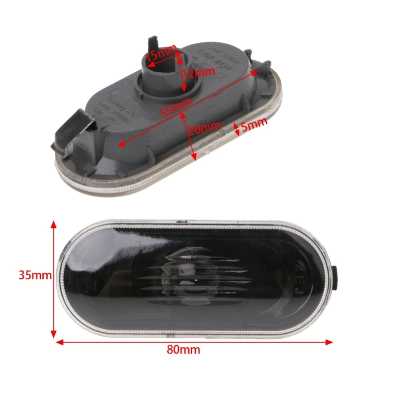 2 Pcs Free Side Marker Turn Light For MK4\\B5\\B5.5\\R32 Indicator Beam Bulb cover