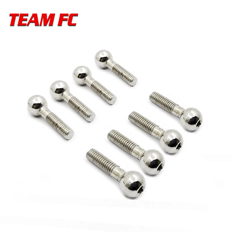 8Pcs  HSP 1:10  RC car 02152 M5 Metal Ball-Head Screw or Nut For 1/10 1:10 RC Model Car 94122 94166 94155 94177 94188 S4