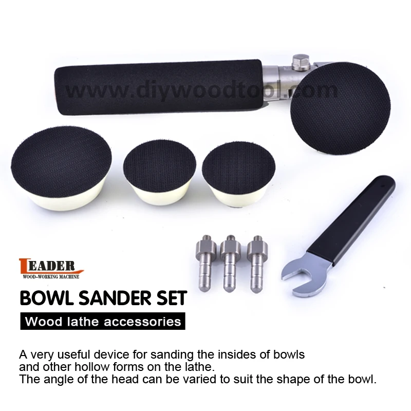 Woodturners Bowl and Spindle Sander Package For Wood Lathes New M16 Polishing Buffing Bonnet Polisher Buffer Wheel Pad Disc Disk