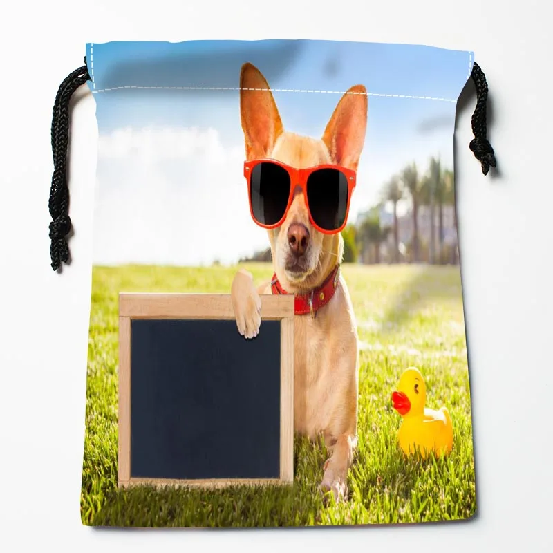 Niestandardowe torby ze sznurkiem dla psów Chihuahua niestandardowe drukowane torby na prezenty więcej rozmiarów 18*22cm worki typu próżniowego