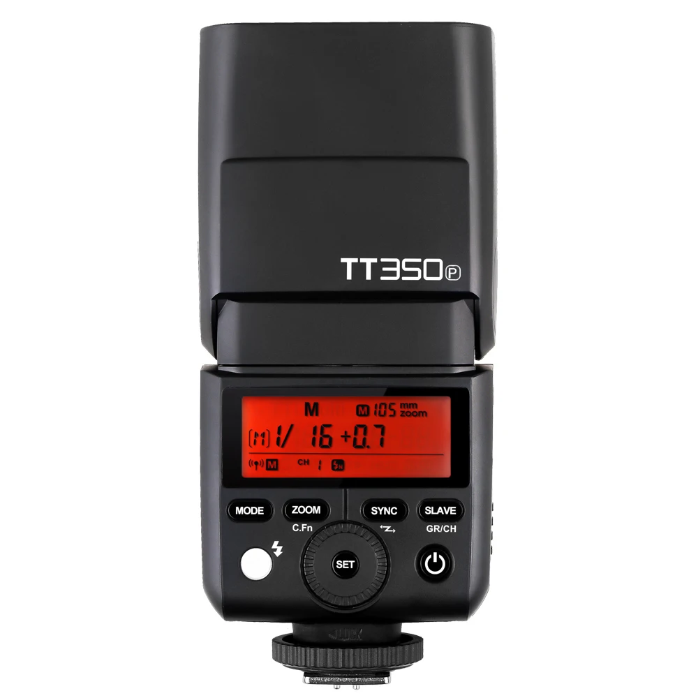 In Stock!! Godox TT350P Mini Speedlite Flash 2.4G Wireless HSS 1 / 8000s TTL GN36 for Pentax 645Z K-3II K-1 KP K-50 K-S2 Camera