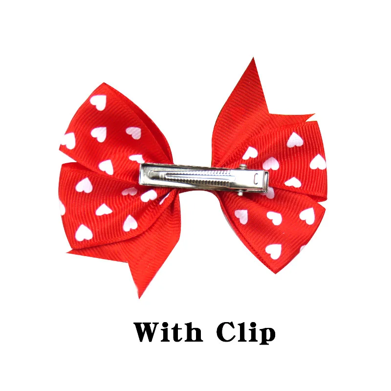 1PCS Novelty Lovely Dots Elastic Hair Bands Girls Ribbon Clip Bows Girl Hair Tie Knot Hairpin Handmade Fashion Hair Accessories