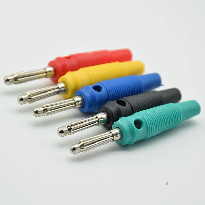 High Quality 4mm Banana Plug/Banana Plug Pure Copper High Current Seven-pin Plug High Elasticity Weld-free Sound Plug