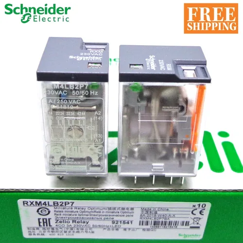 Imagen 2 del producto 5 uds relé Schneider RXM4LB2BD RXM4LB2P7 RXM4LB2F7 RXZE1M4C 4CO 3A 24VDC 230VAC 120VAC nuevo y original relé Schneider
