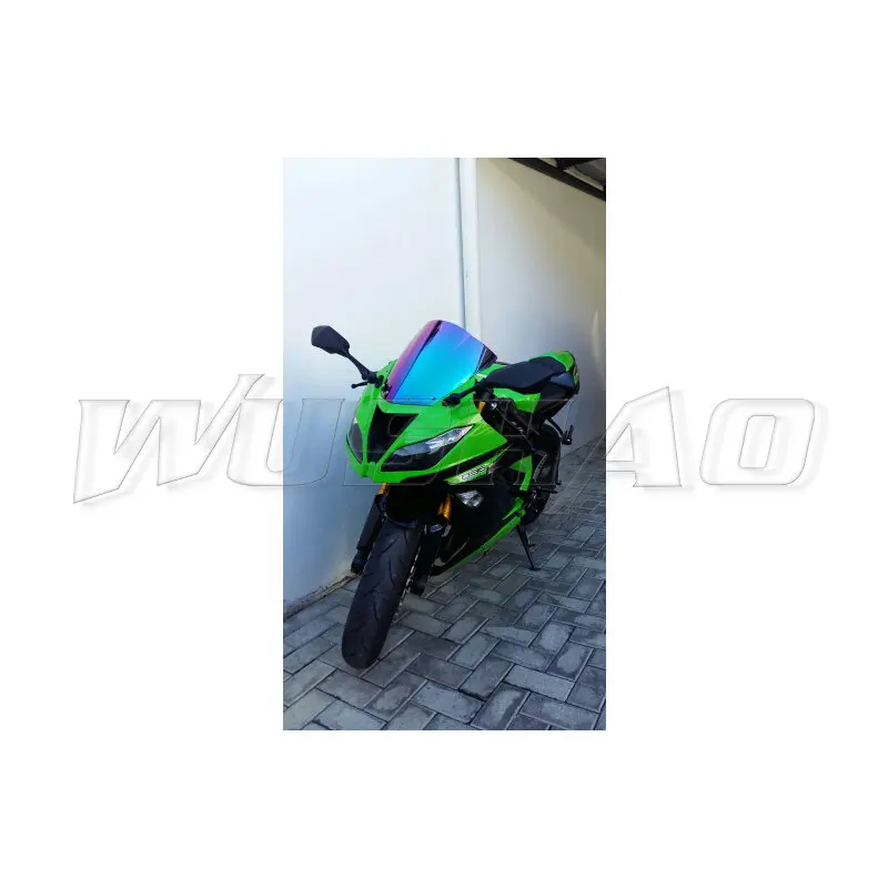 Motorcycle Double Bubble Windshield WindScreen Screen For 2009 - 2021 2022 Kawasaki Ninja 636 ZX6R ZX-6R ZX10R ZX-10R ZX 6R 10R