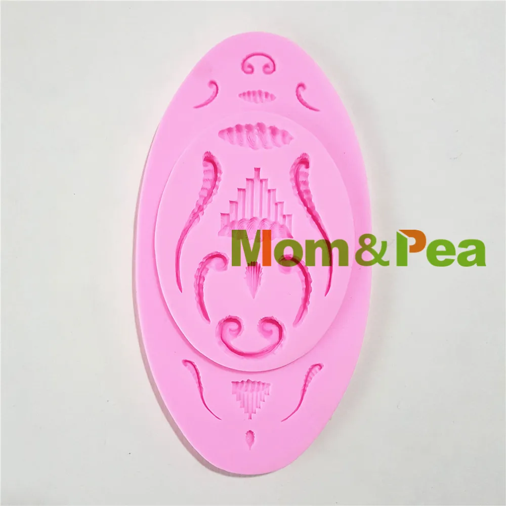 Mom&Pea 1307 Free Shipping Deco Silicone Mold Cake Decoration Fondant Cake 3D Mold Food Grade