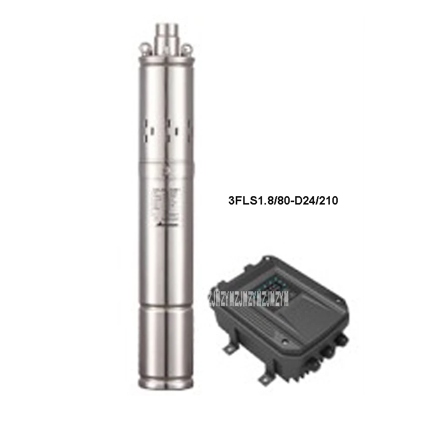 24V Brushless DC Solar Water Pump Mini Stainless Steel Screw Pump For Irrigation 1.8m3/h 210W 80m 3FLS1.8/80-D24/210 Hot Selling