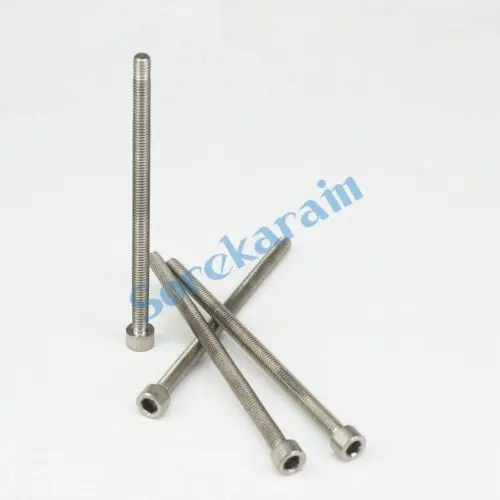 LOT 10 M6 x 105mm TA2 GR2 Titanium Hex Socket Head Cap Screw Bolts Anti Acid Corrosion DIN 912