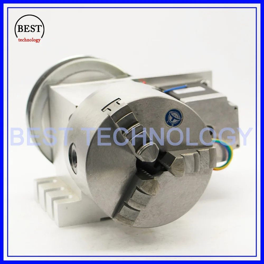 100mm CNC 4th Axis CNC dividing head/Rotation Axis/A axis kit  Reduction ratio 4:1 with Nema34 stepper motor