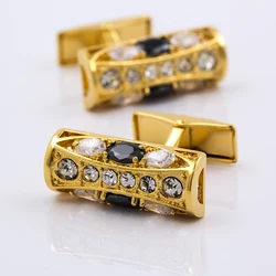 KFLK For Mens Gold-color Shirt Brand High Quality Luxury Wedding Men Guests Cufflinks Cuff links