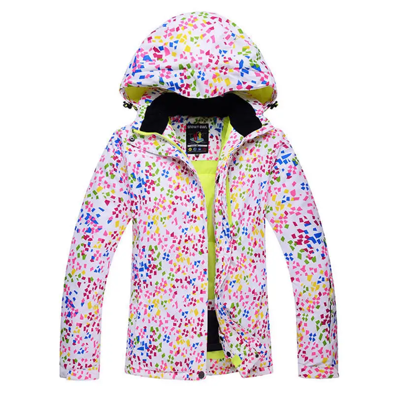 Cheap Colorful Women\'s Ice Snow Suit Jackets Snowboarding Clothing Winter Outdoor Wear Girl\'s Coat Waterproof Ski Costume Female