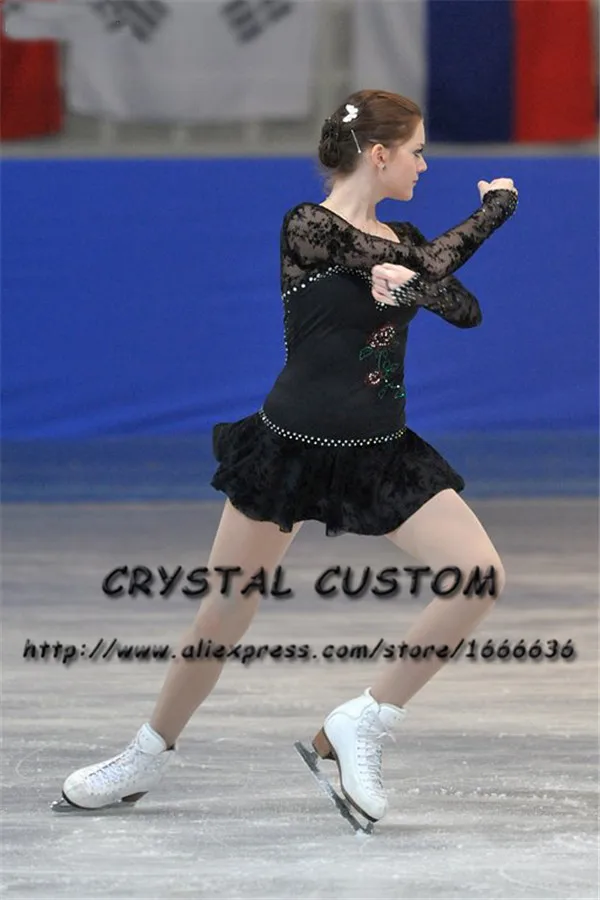 

Crystal Custom Figure Skating Dresses Girls New Brand Ice Skating Dresses For Competition DR4528