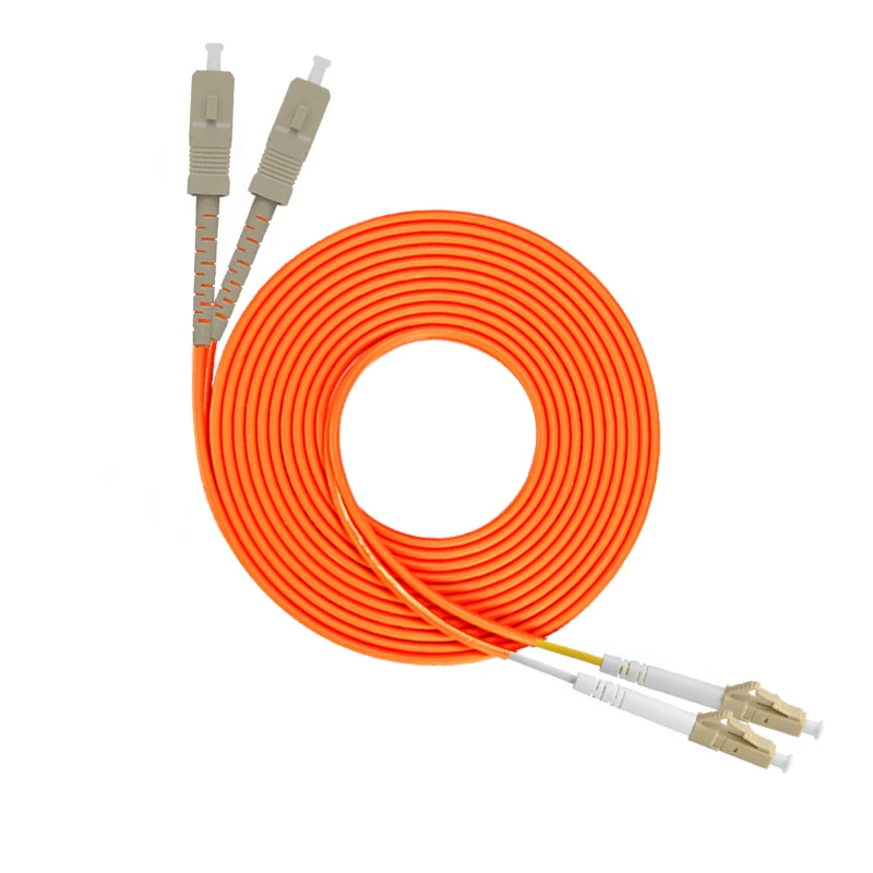 SC to LC Multimode fiber patch cord  SC/LC Fiber Patch Cable UPC Polish MM Optical Fiber jumper Duplex OM2 OFNP 3m 5m 10m 15m