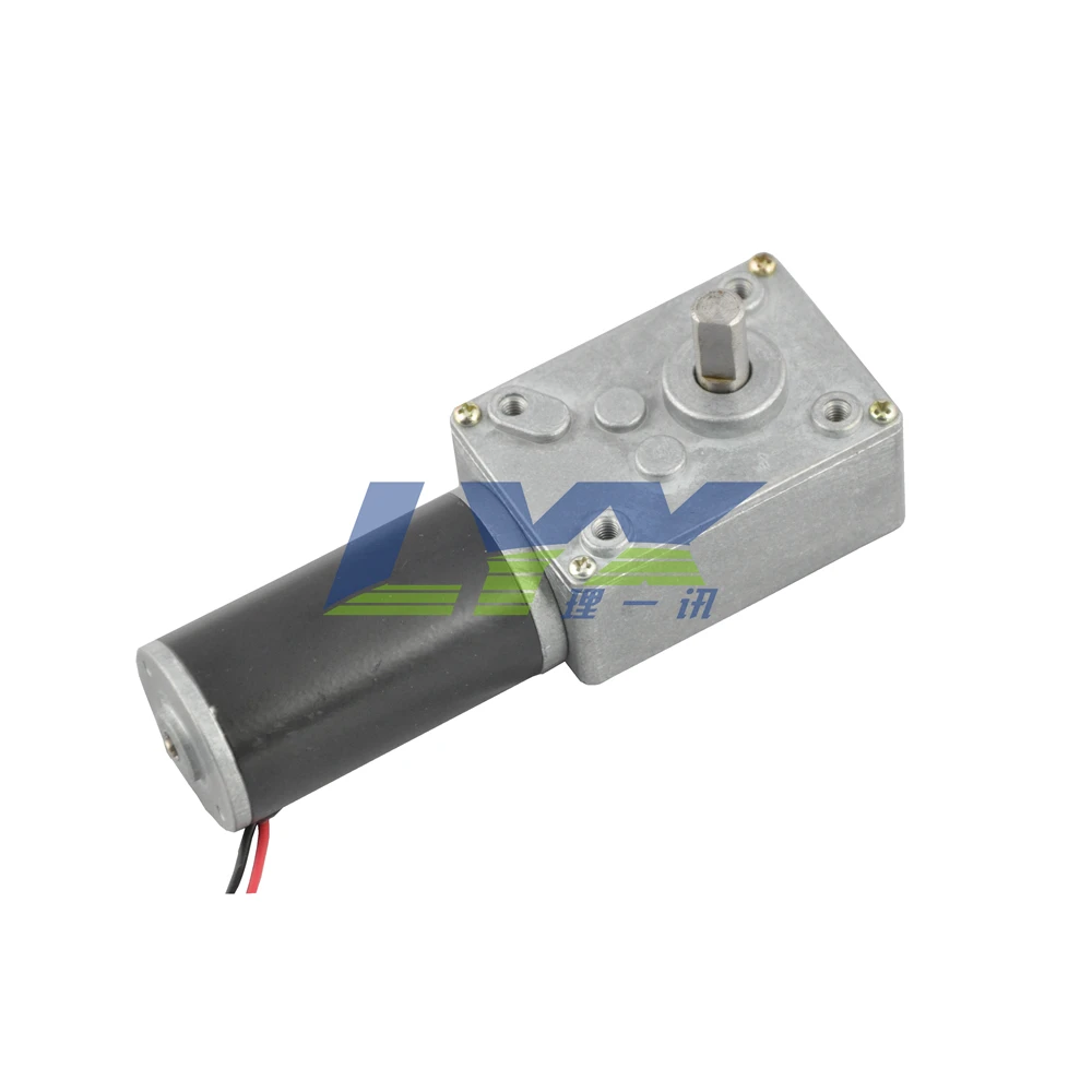 LX31WG 24V 280RPM  Low speed high torque dc motor,turbine worm reducer metal teeth gear motor