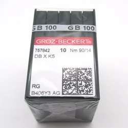 100 Groz Beckert DBXK5 RG point ricamo aghi per macchina da cucire compatibili con ricamo industriale Tajima Barudan SWF