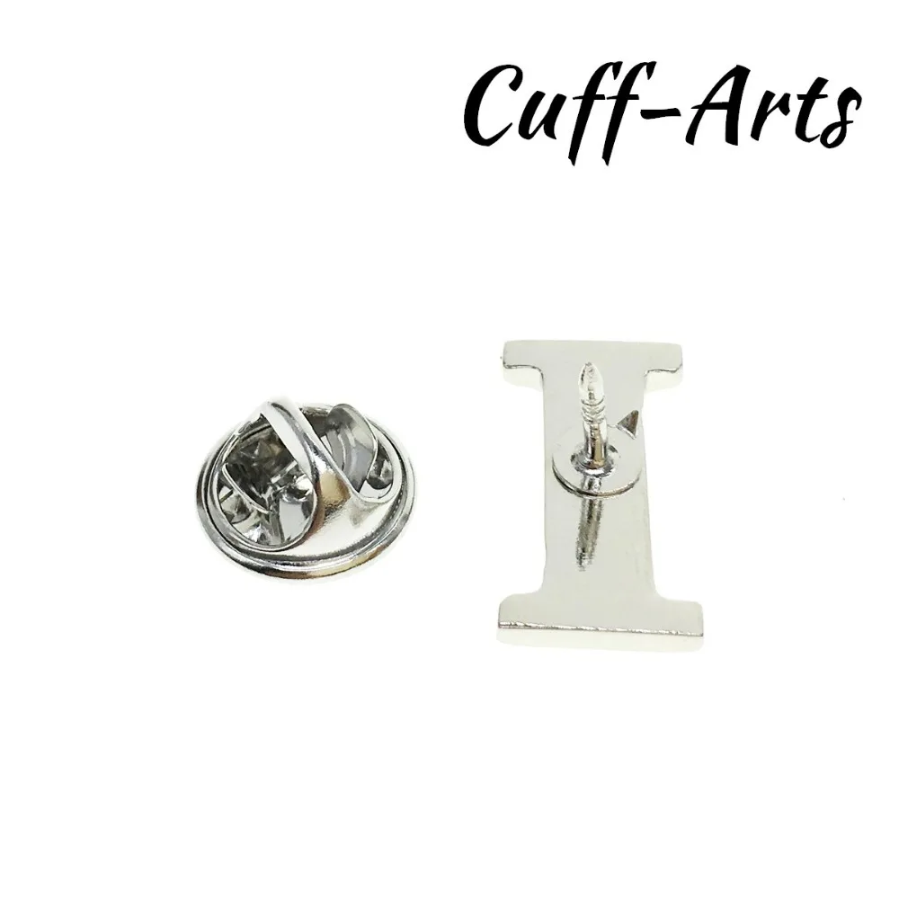 Cuffarts A-Z خطابات طية صدر السترة دبوس 2018 الأبجدية دبوس شارة بأشكال الرجال بروش مجوهرات التلبيب دبابيس للنساء أو الرجال P10016