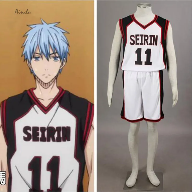 

Ainclu Costume Kuroko No Basket SEIRIN Suit Basketball Jersey Mens Uniforms Men Costume Clothes No.11 Cosplay Costume