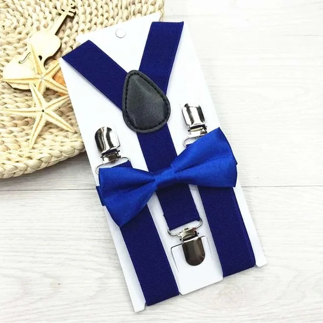 2018 New Kids Suspenders With Bowtie Bow Tie Set Matching Ties Outfits 12 Colors Adjustable and Elasticated