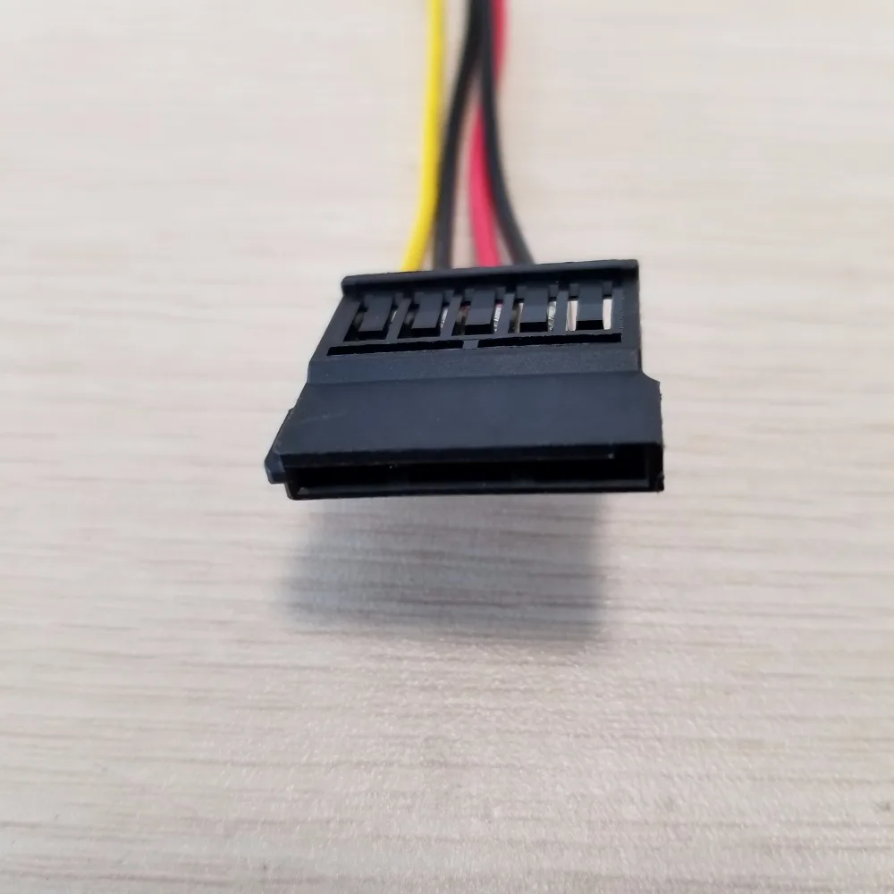 Cavo di alimentazione SATA maschio da 20 cm 15 pin a 4 pin IDE Molex femmina + cavo di alimentazione SATA femmina per scheda madre del disco rigido 1 pz  7