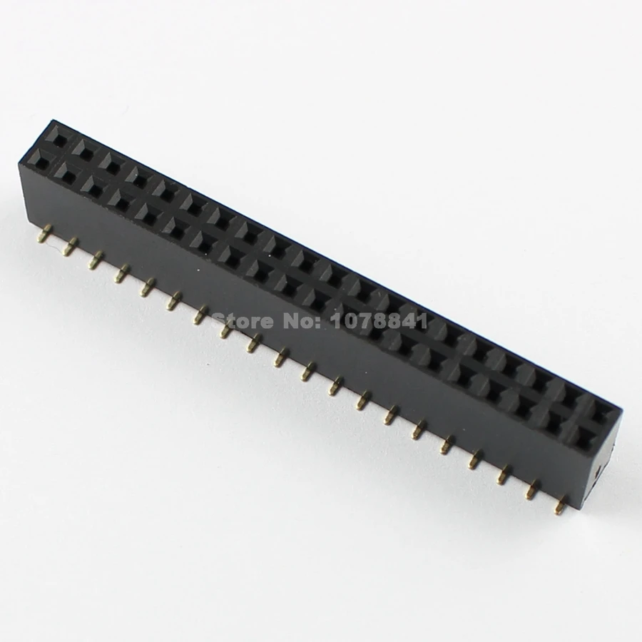 10pcs Pitch 2.54mm 2x20 Pin 40 Pin Female Double Row SMT Pin