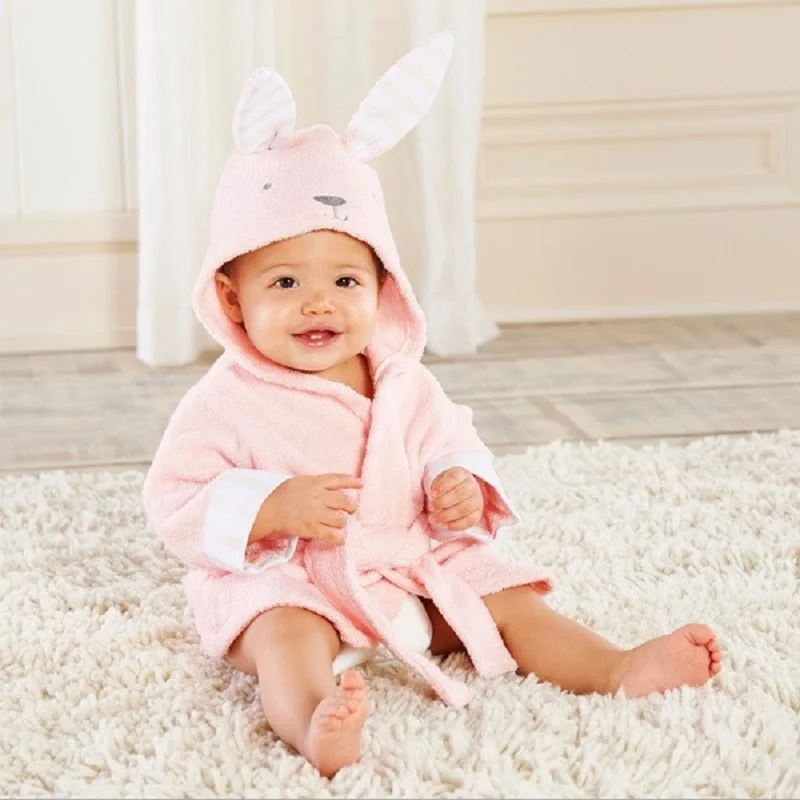 Cute Mouse Children Bathrobe Newborn Blankets Baby Boy Bath Towels Hooded Girl Coat Terry Clothes Set Photography Props 0-6 Year