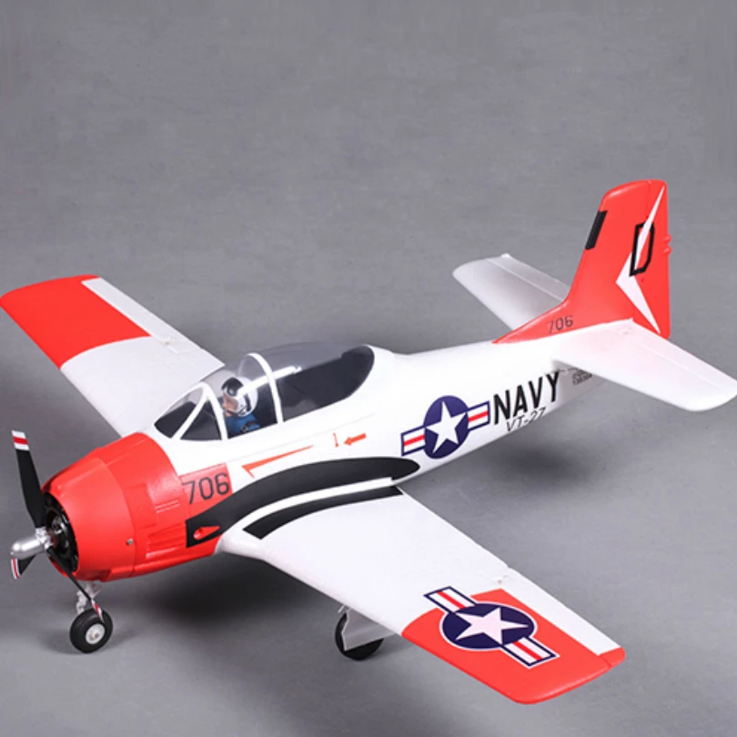 FMS 800mm Mini T28 T-28D Trojan V2 Red 4CH EPO PNP RC Airplane Small Baby Warbird Raido Control Hobby Model Plane Aircraft Avion