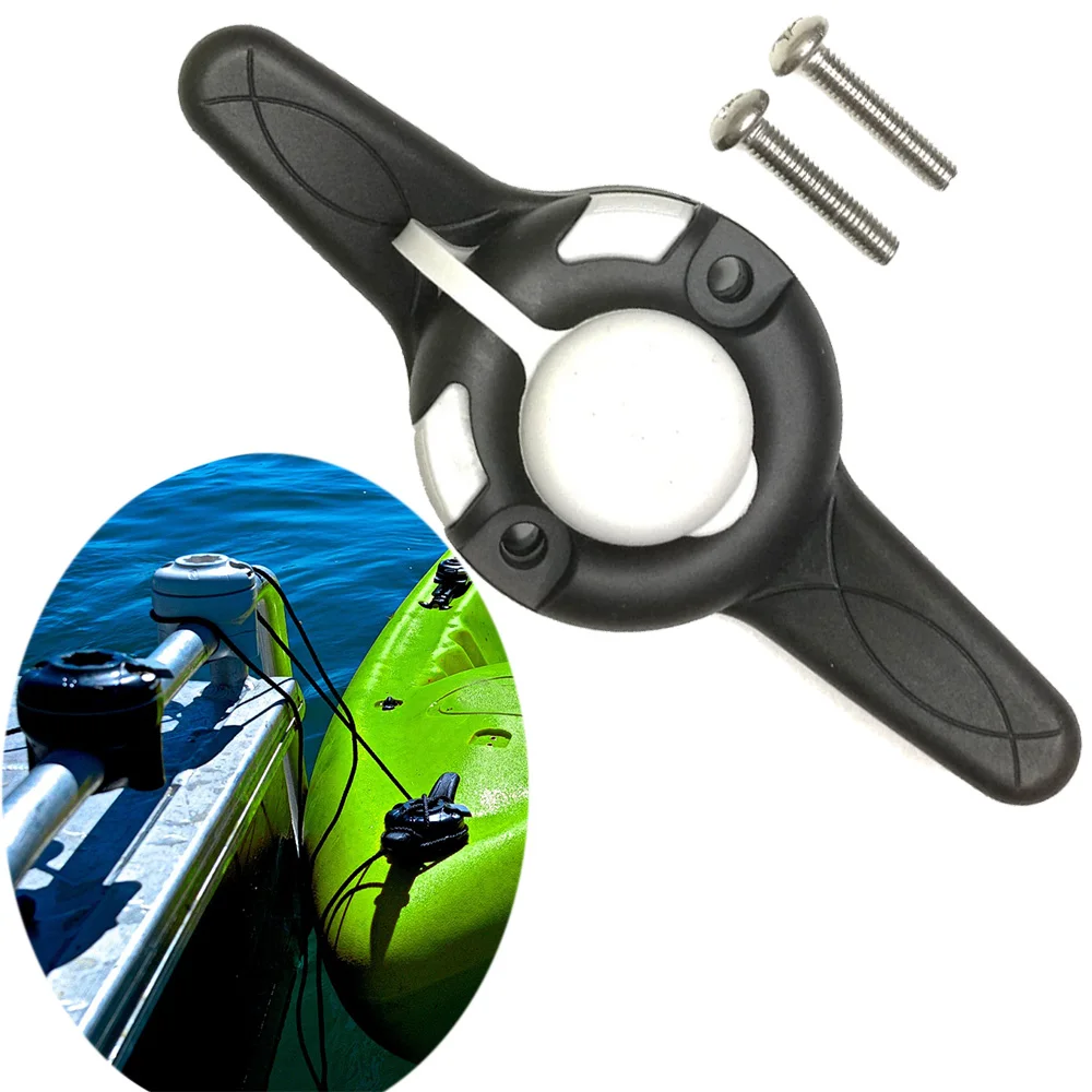 

Canoe Kayak Cleat Port RIB Port Tie Up Cleat Rowing Boats Sea Fishing Holder Mount Base Rod Pole Tackle Kit Accessory