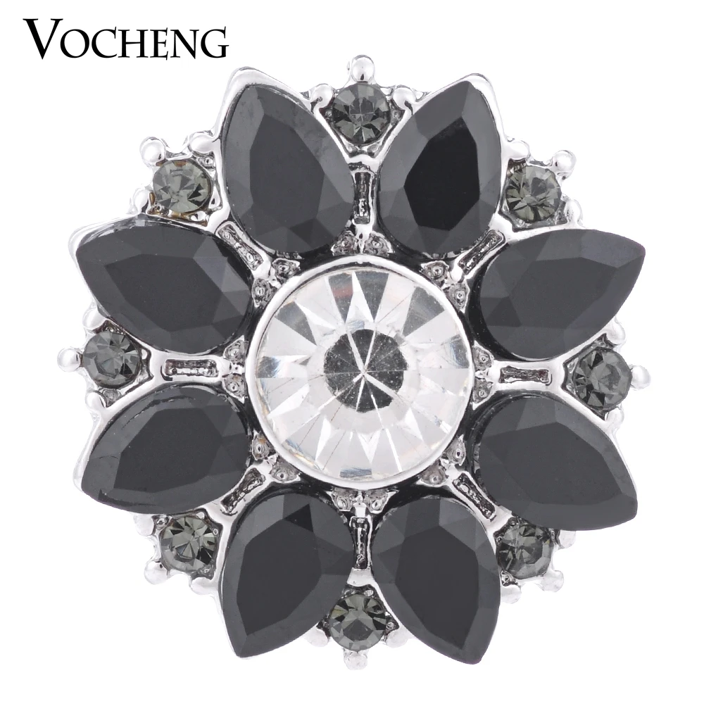 Vocheng Gember Snap 6 Kleuren Glam Crystal 18Mm Blossom Vn-1144