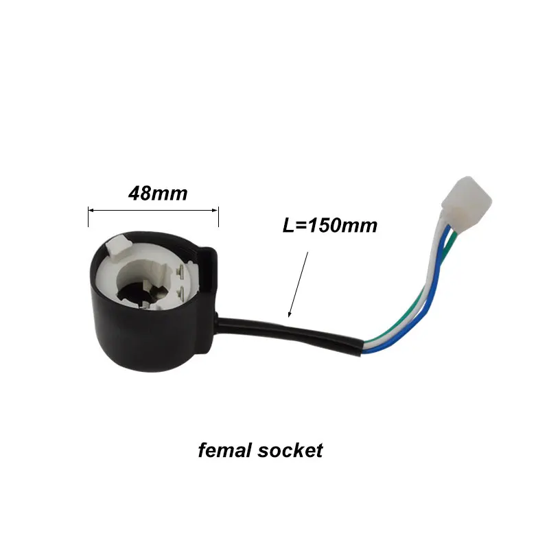 Universal Motorcycle Headlight Lamp Bulb Holder For GY6 Series Honda WH100 WH125 Scooter Dirt Bike TaoTao