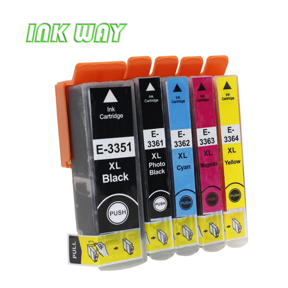 INK WAY 7 PACK T3351 T3361 T3362 T3363 T3364 T33XL  ink cartridge for Expression Premium XP-530  XP-630  XP-830 XP-635 etc.