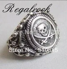 Пиратский меч, кольцо с черепом, готический двойной нож, корсар, байкерский мотоцикл, рок, океанский корабль, лодка, вечерние готические украшения