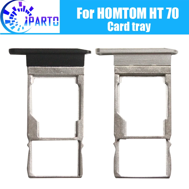 HOMTOM HT70 Kaart Lade Houder 100% Originele Nieuwe Hoge Kwaliteit SIM Card Tray Sim Card Slot Houder Repalcement voor HOMTOM HT70