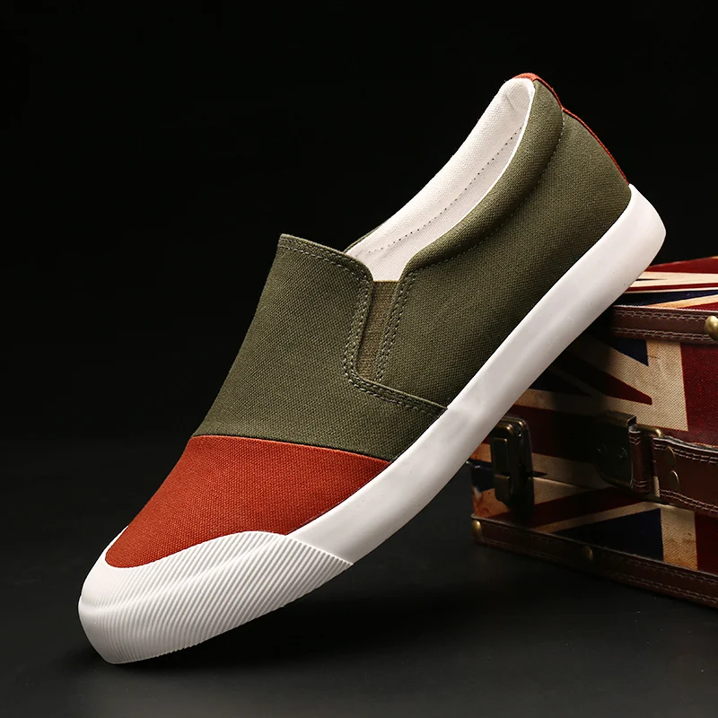 

2018 Autumn New Canvas Shoes Color Matching Cloth Shoes Driving Casual Shoes