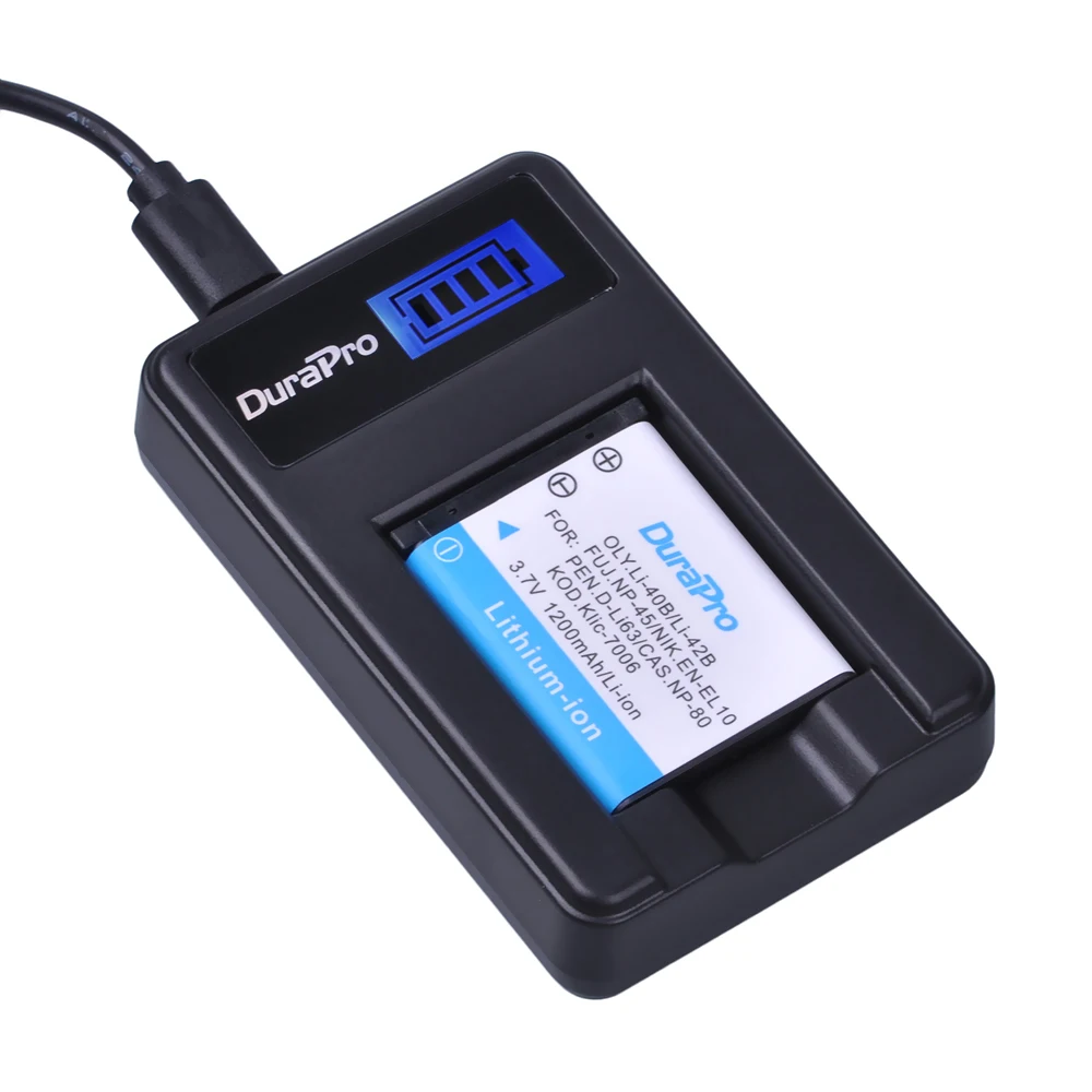 

1pcs Li-40B LI-42B LI 40B 42B LI40B Battery + LCD USB Charger for OLYMPUS FE160 FE190 FE210 FE220 FE230 FE240 FE250 Camera