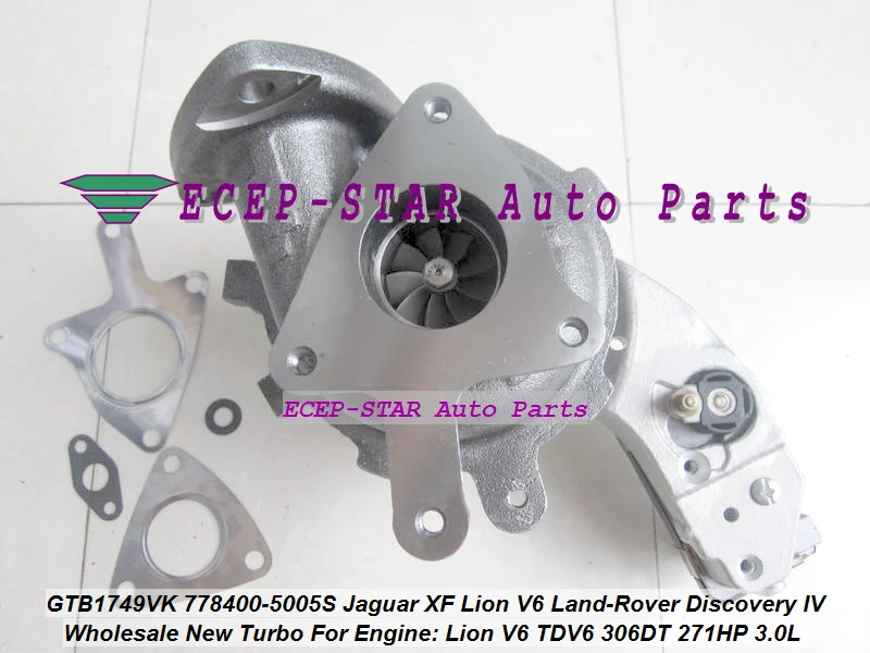 Turbo with electronic Actuator GTB1749VK 778400 778400-5004S 778400-5003S 7784005004S 7784005003S 778400-0003 LR029915 LR013202