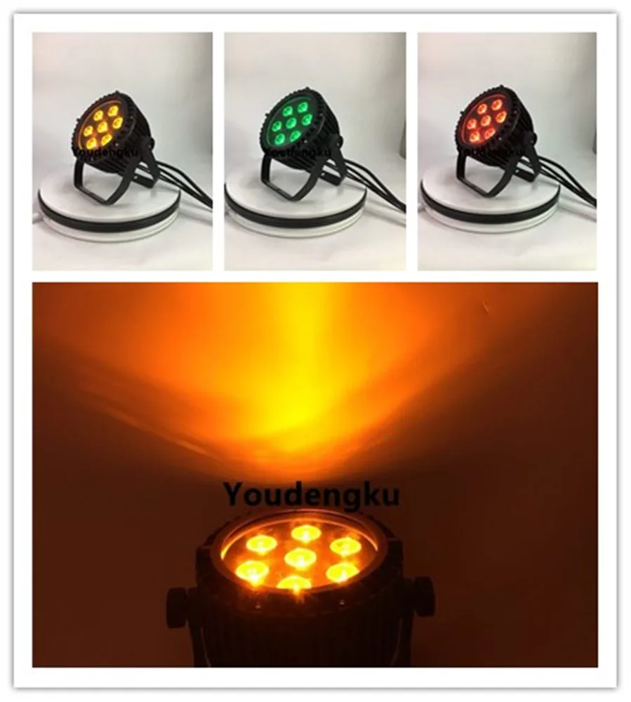 

4 pieces IP65 outdoor led par can dmx waterproof led 7x18W RGBWA UV 6in1 led par light