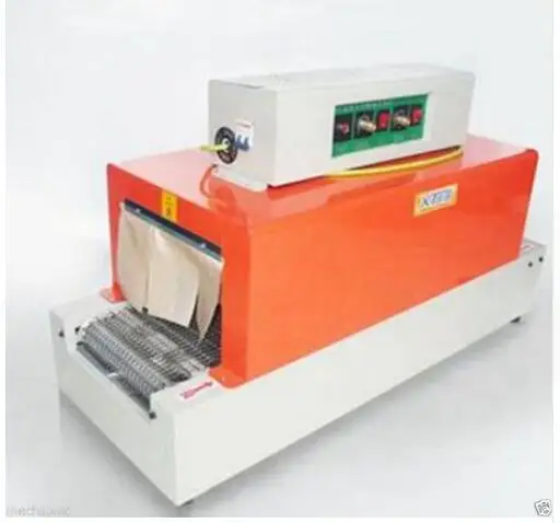 

3 KW Thermal film wrap shrinking machine PET PP POF film package infrared shrinker packaging electrical heating