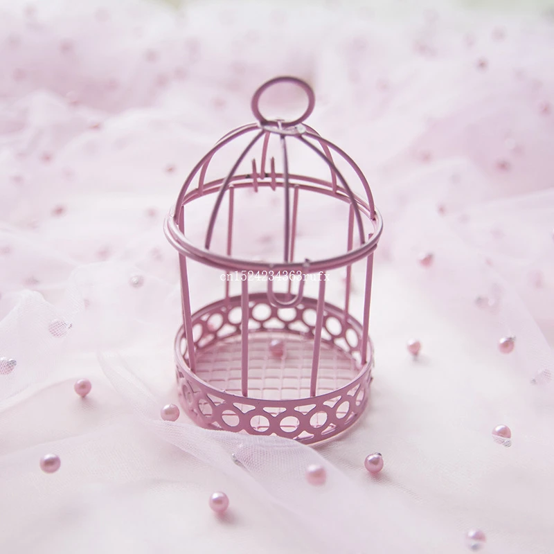 

120pcs Bird Cage Wedding Candy Box European Creative Iron Romantic Gift Boxes Wedding Favor and Gifts Party Decoration