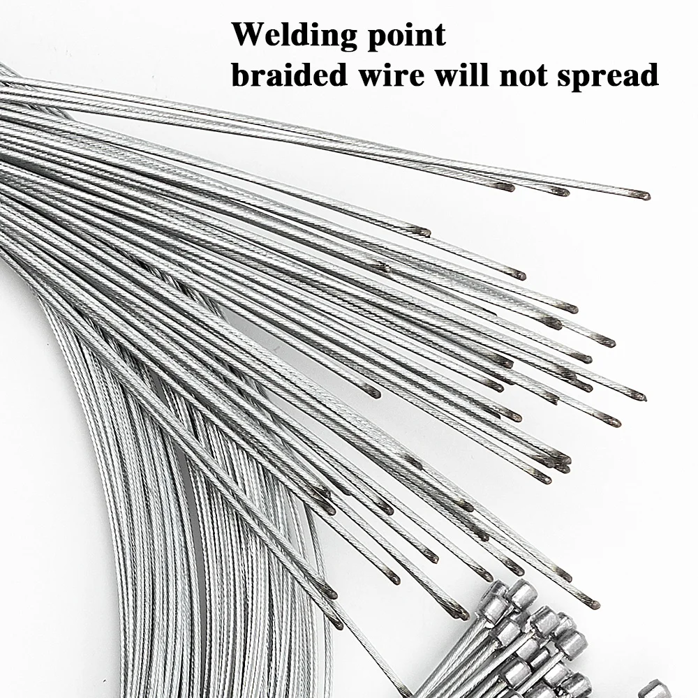 10 pcs 2m or 1.4m Road MTB Bike Fixed Gear Bicycle Shifting Cable Brake Line Gear Brake cable Sets Core Inner Wire Speed line