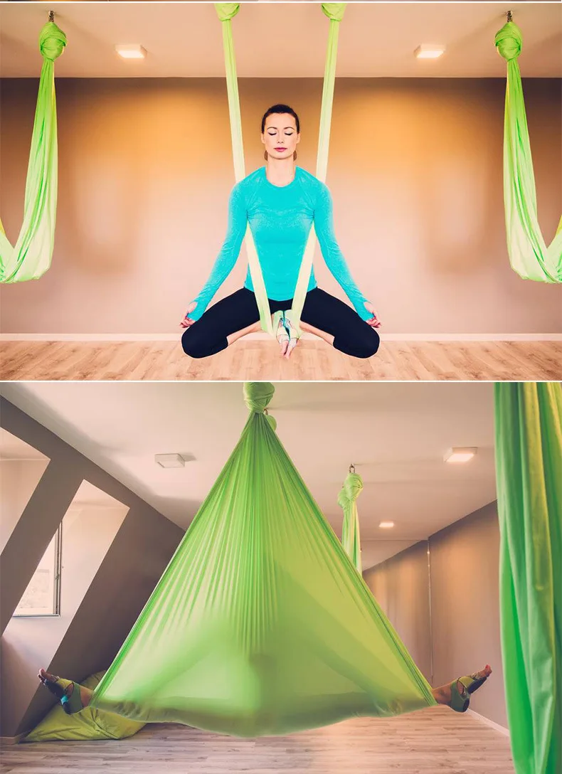 1 meters Tailored length Yoga hammock swing fabric Aerial Traction Flight Anti-gravity Length customization yoga belt yoga hall