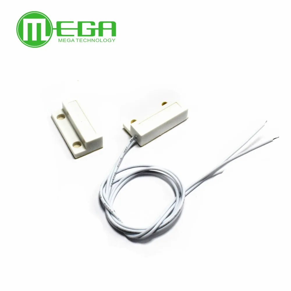 10 짝 MC-38 MC38 유선 문 창 센서 자기 스위치 홈 경보 시스템 정상 폐쇄